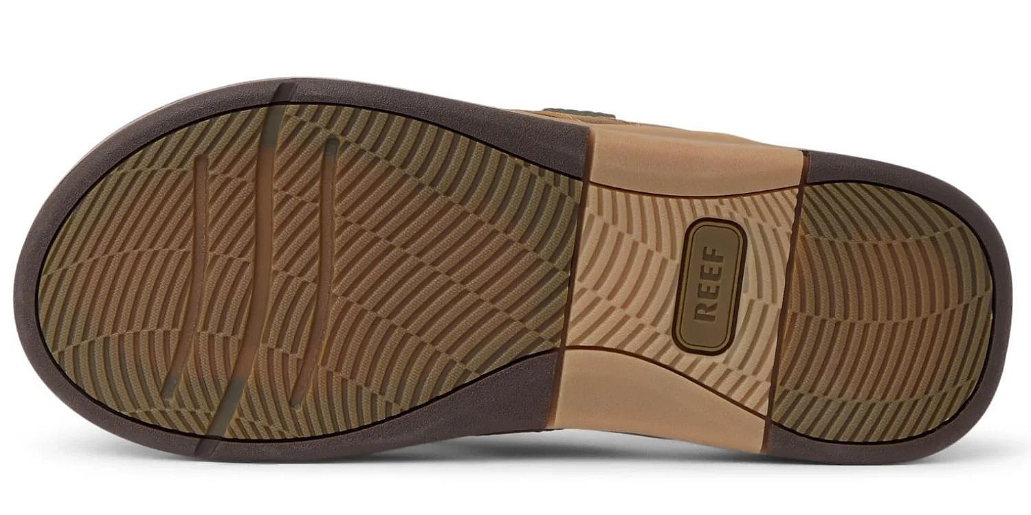 japonki  Reef Leather Offshore - Bronze/Brown - men´s