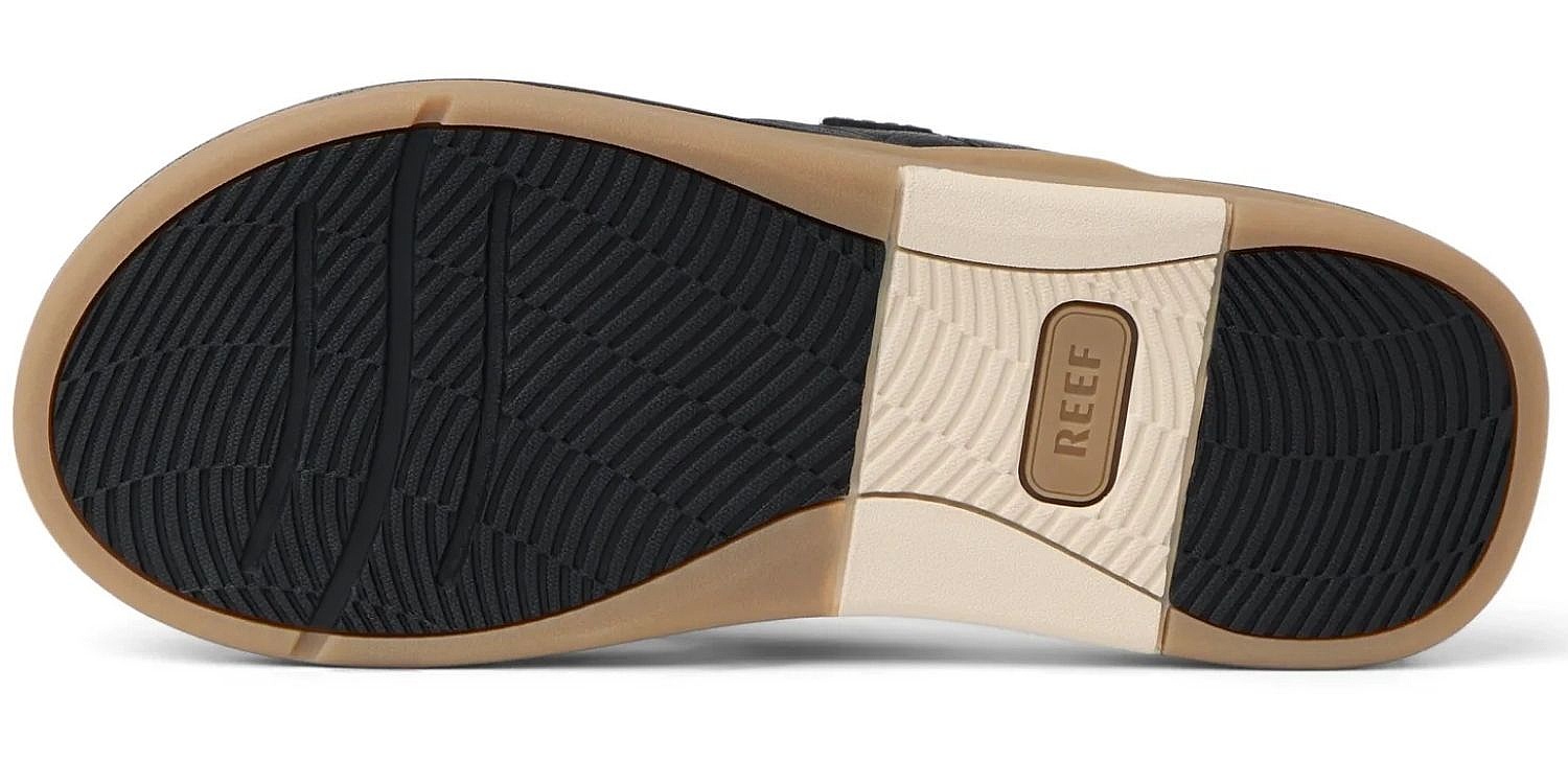 japonki  Reef Leather Offshore - Black - men´s
