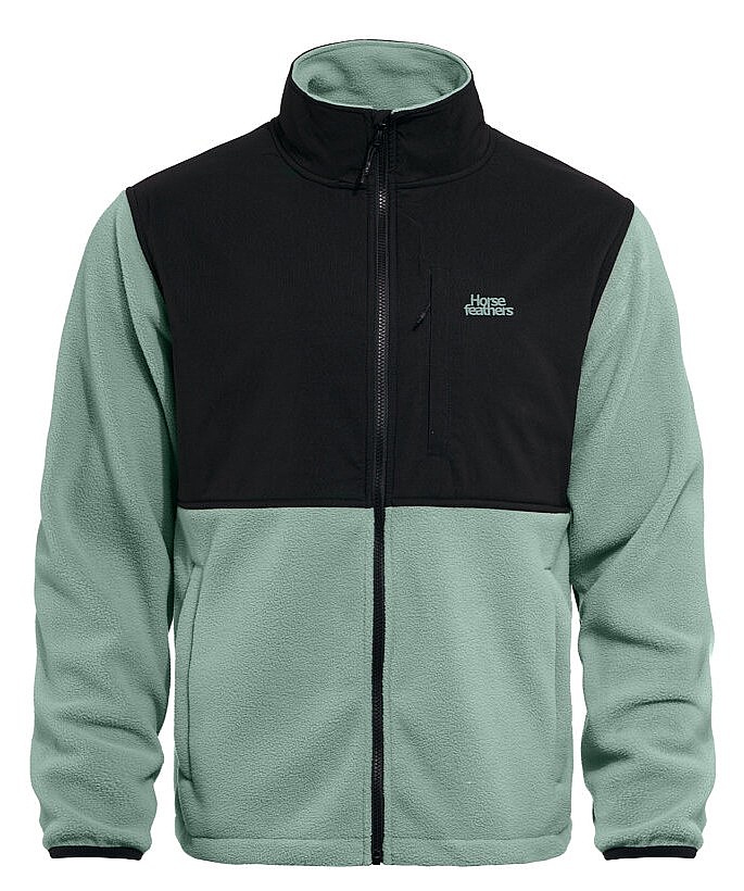 mikina Horsefeathers Duval Zip - Iceberg Green - men´s