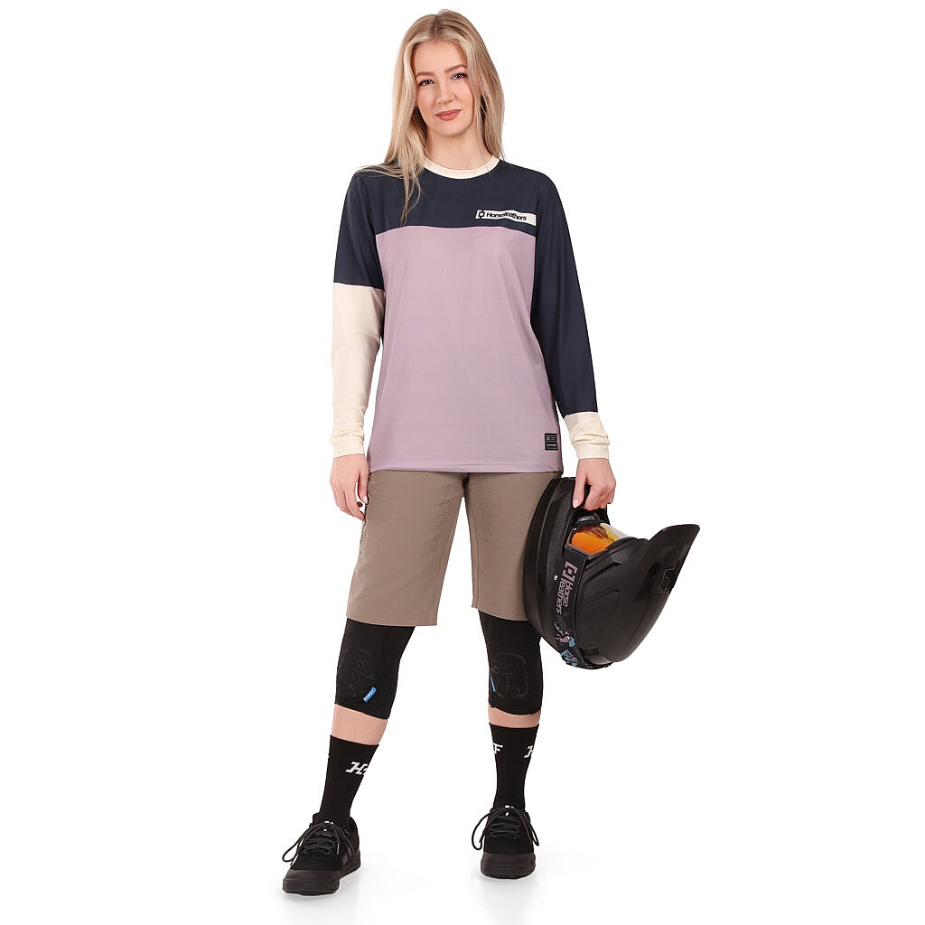 dres Horsefeathers Quantum W LS - Indigo/Iris - women´s