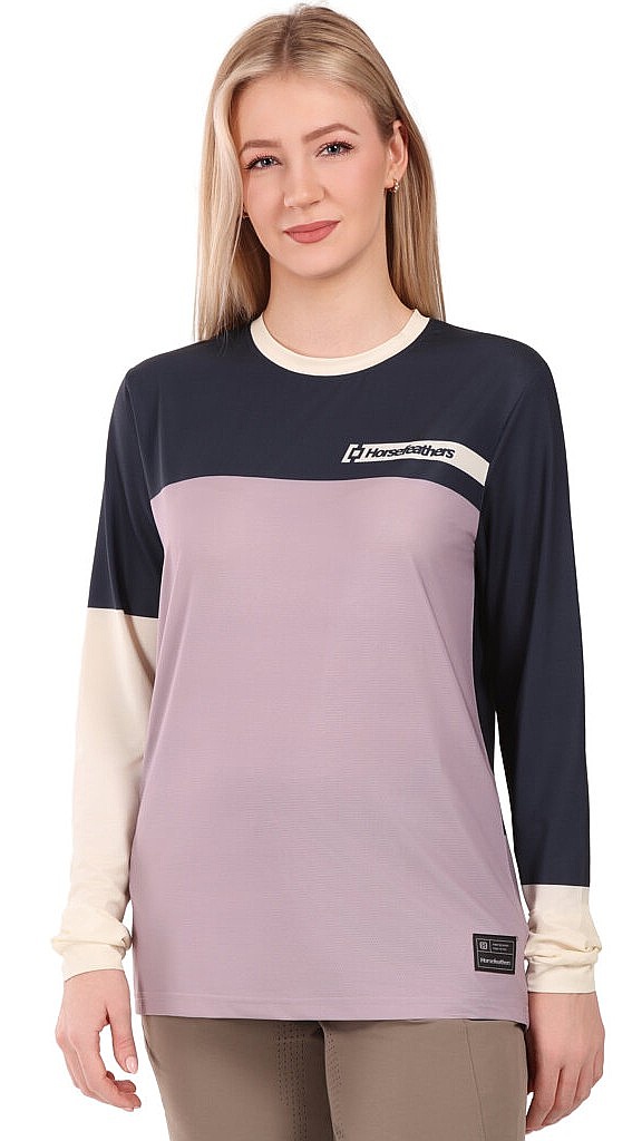 dres Horsefeathers Quantum W LS - Indigo/Iris - women´s