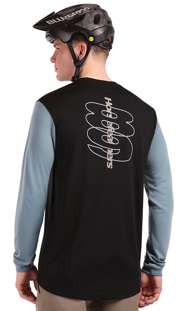 dres Horsefeathers Fury LS - Black/Citadel - men´s