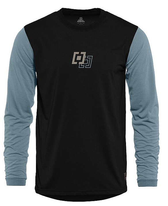 dres Horsefeathers Fury LS - Black/Citadel - men´s