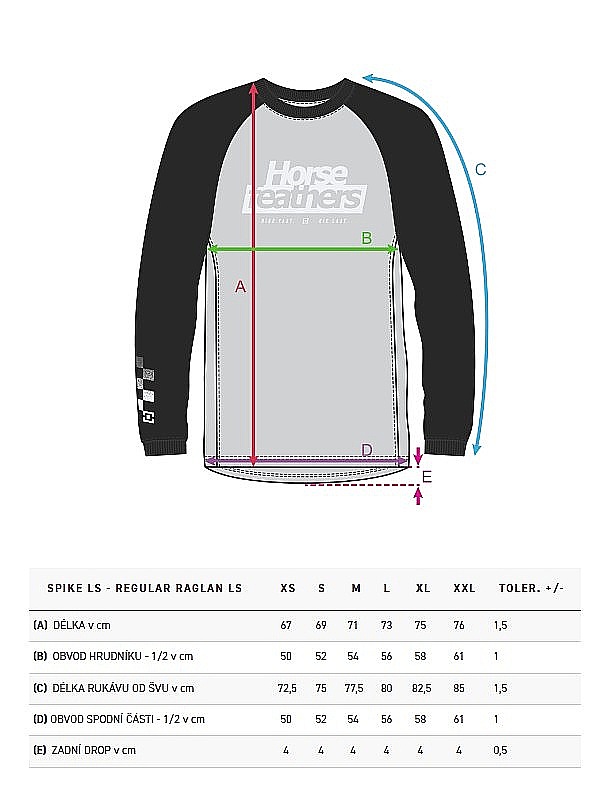 Fahrradanzug Horsefeathers Spike LS - Chimera/Black - men´s