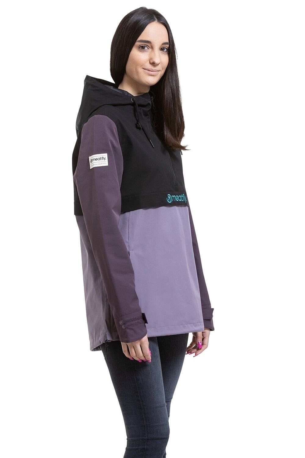 bunda Meatfly Kalle - Black/Violet - women´s