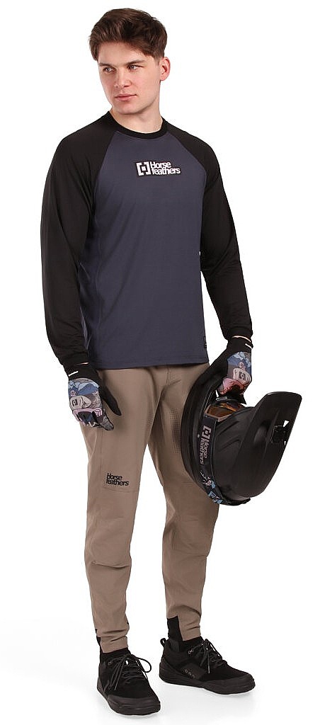 Fahrradanzug Horsefeathers Spike LS - Indigo/Black - men´s