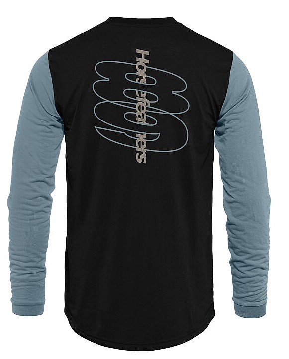 dres Horsefeathers Fury LS - Black/Citadel - men´s