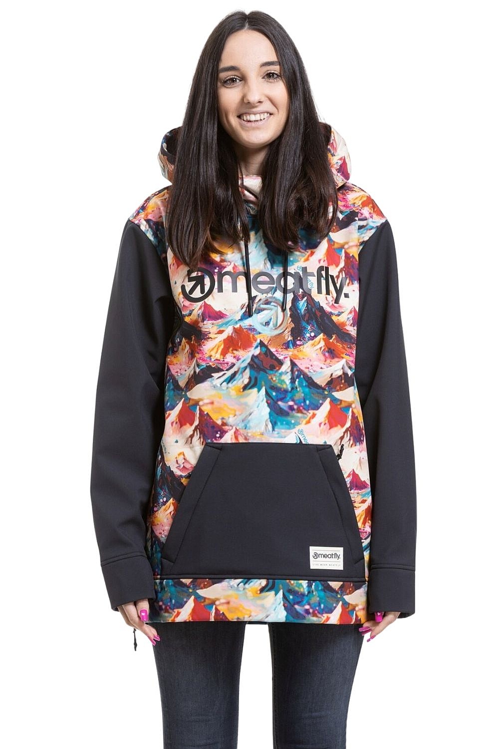 Jacke Meatfly Alita - Mango Mountains/Black - women´s