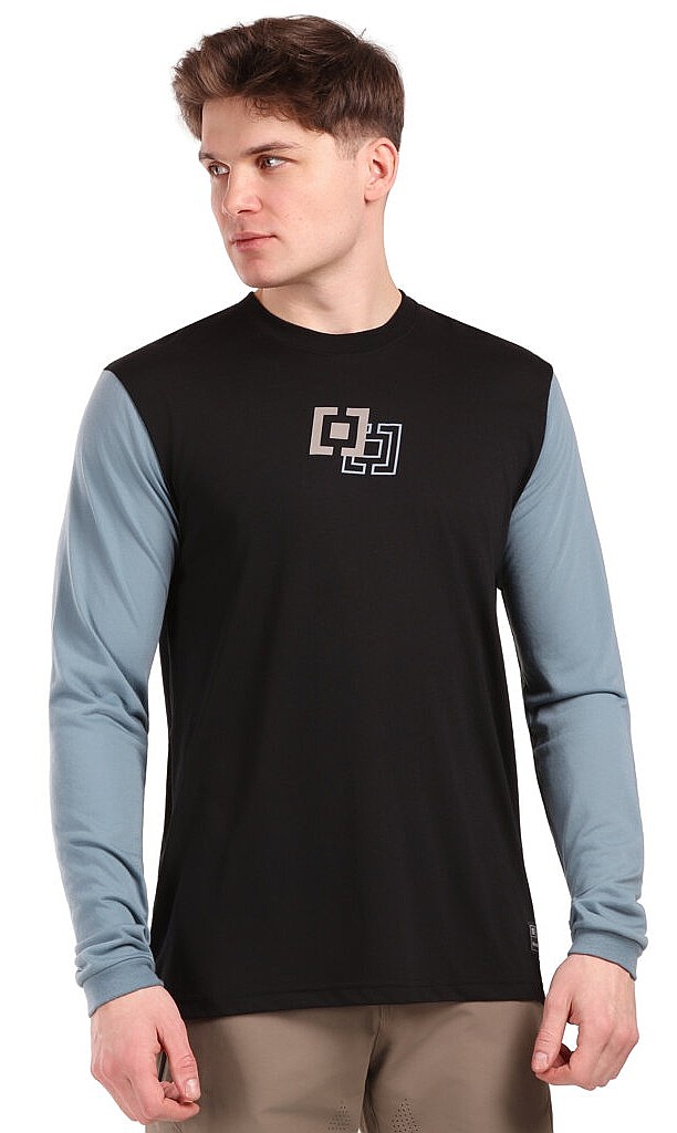 dres Horsefeathers Fury LS - Black/Citadel - men´s