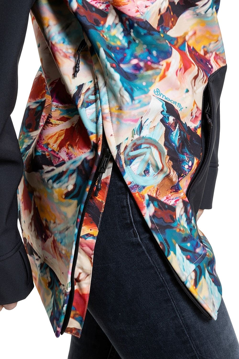 Jacke Meatfly Alita - Mango Mountains/Black - women´s
