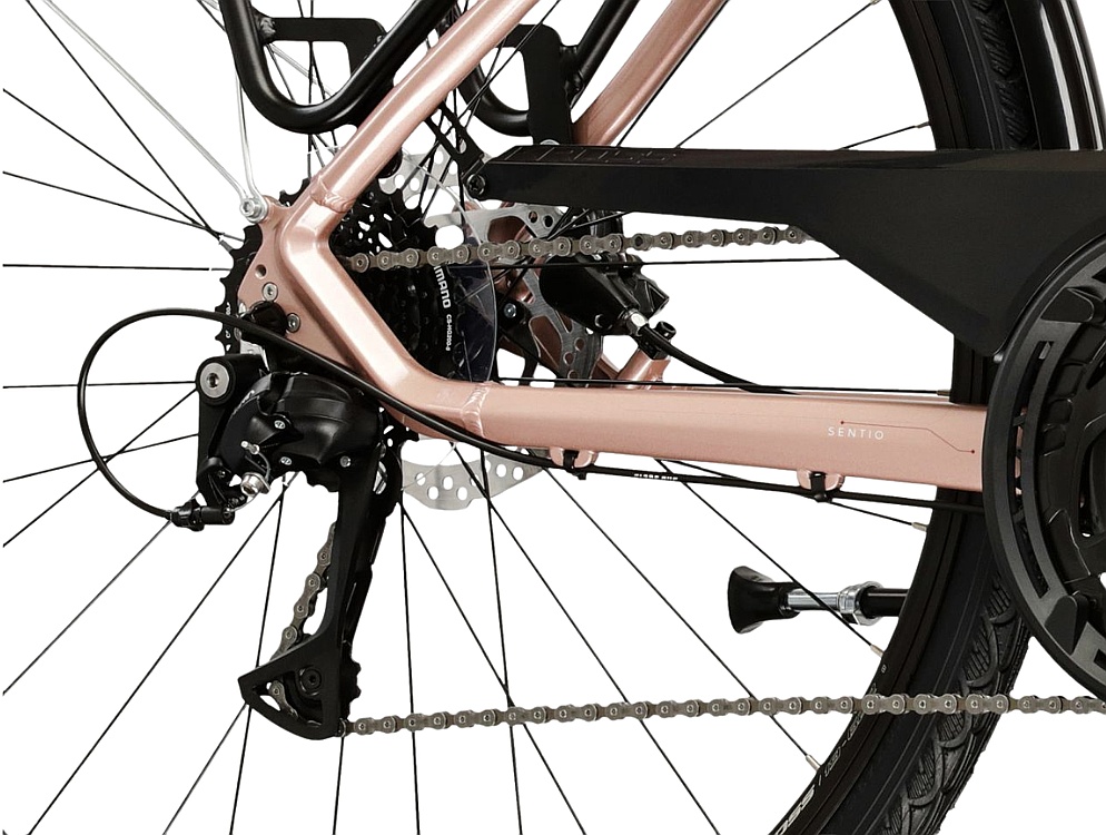 rower Kross Sentio 4.0 28" - Pink Gold/White Gloss