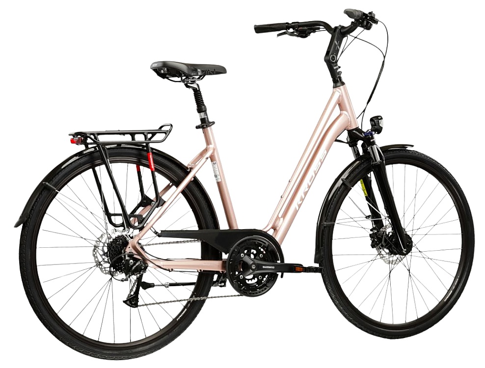 rower Kross Sentio 4.0 28" - Pink Gold/White Gloss