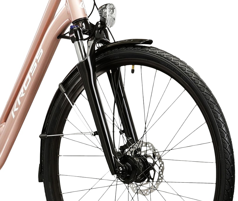 rower Kross Sentio 4.0 28" - Pink Gold/White Gloss