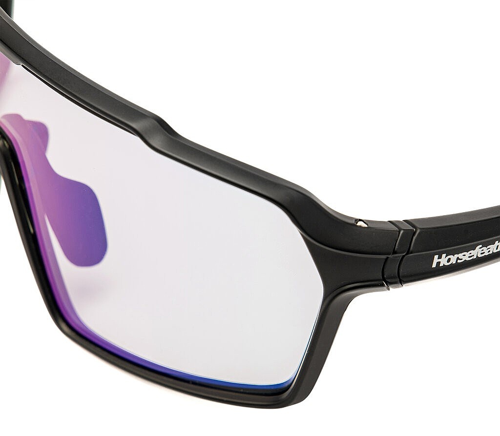okulary Horsefeathers Neutron Photochromic - Matt Black/Mirror Green - men´s
