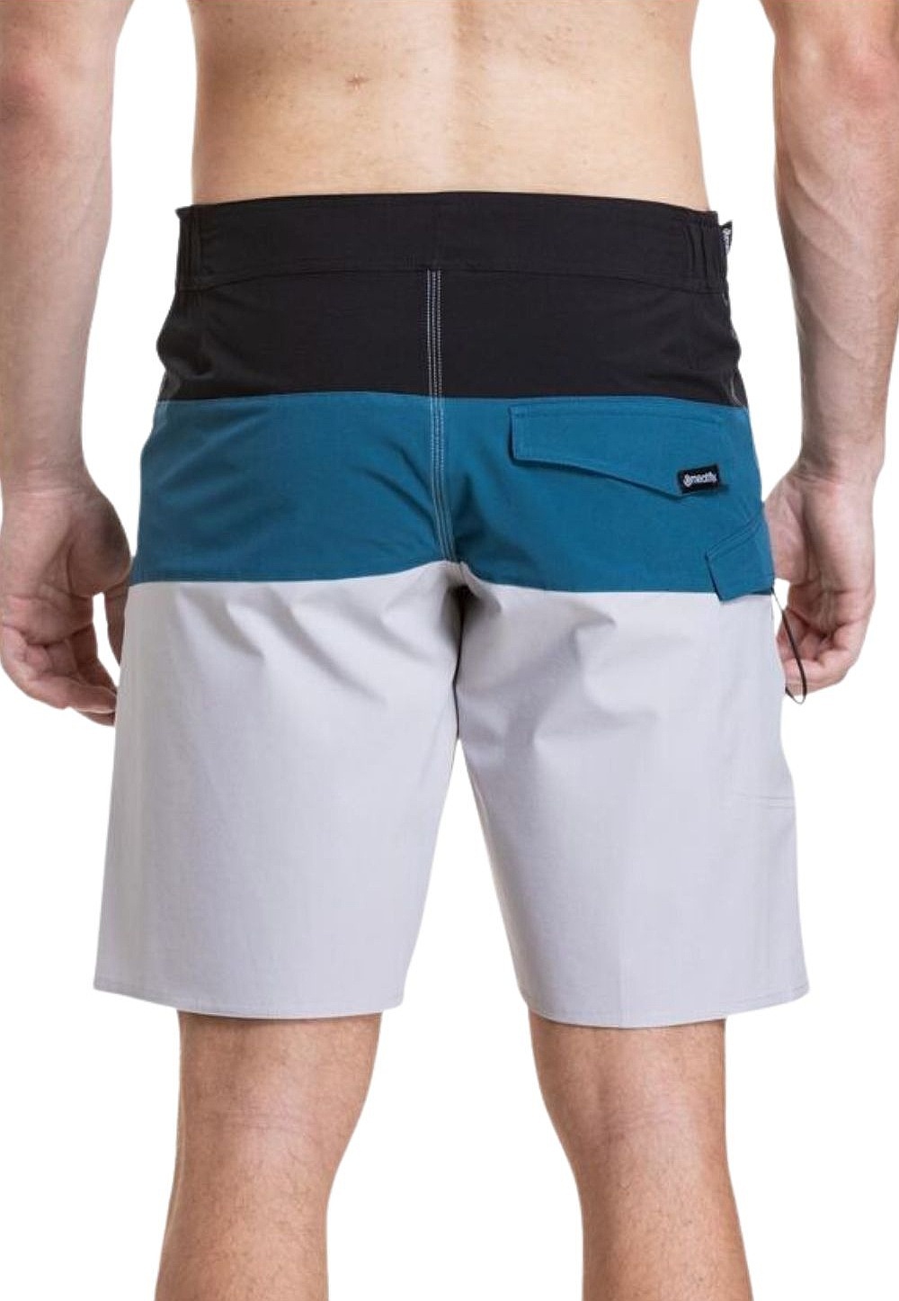 Short de bain Meatfly Mitch 21 - Black/Quiet Gray/Smoky - men´s