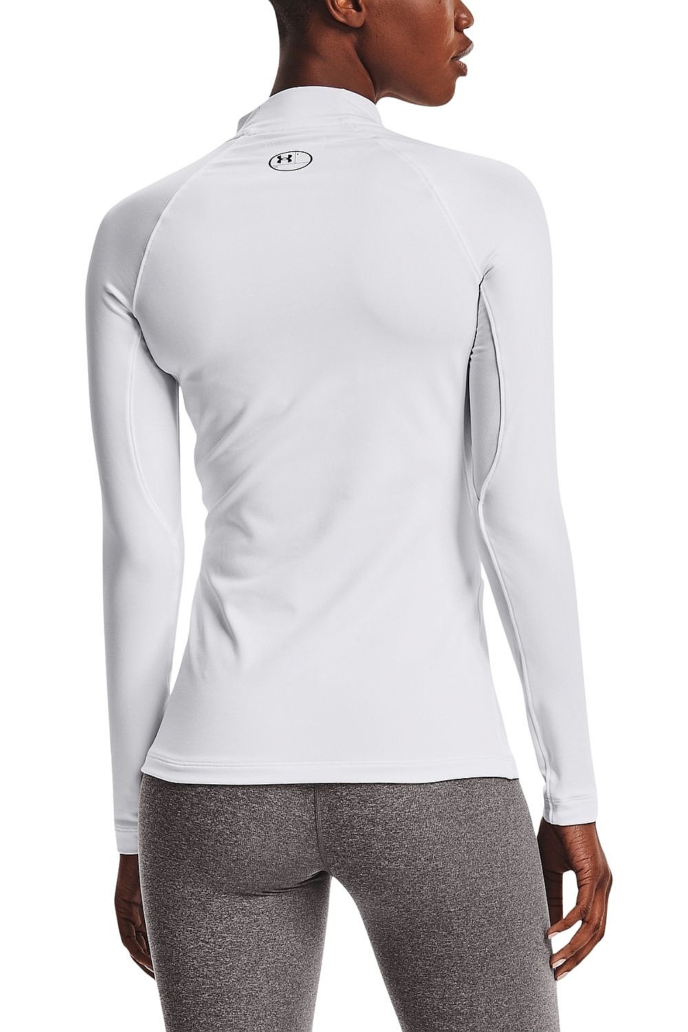 tričko Under Armour ColdGear Authentics Mock Neck LS - White