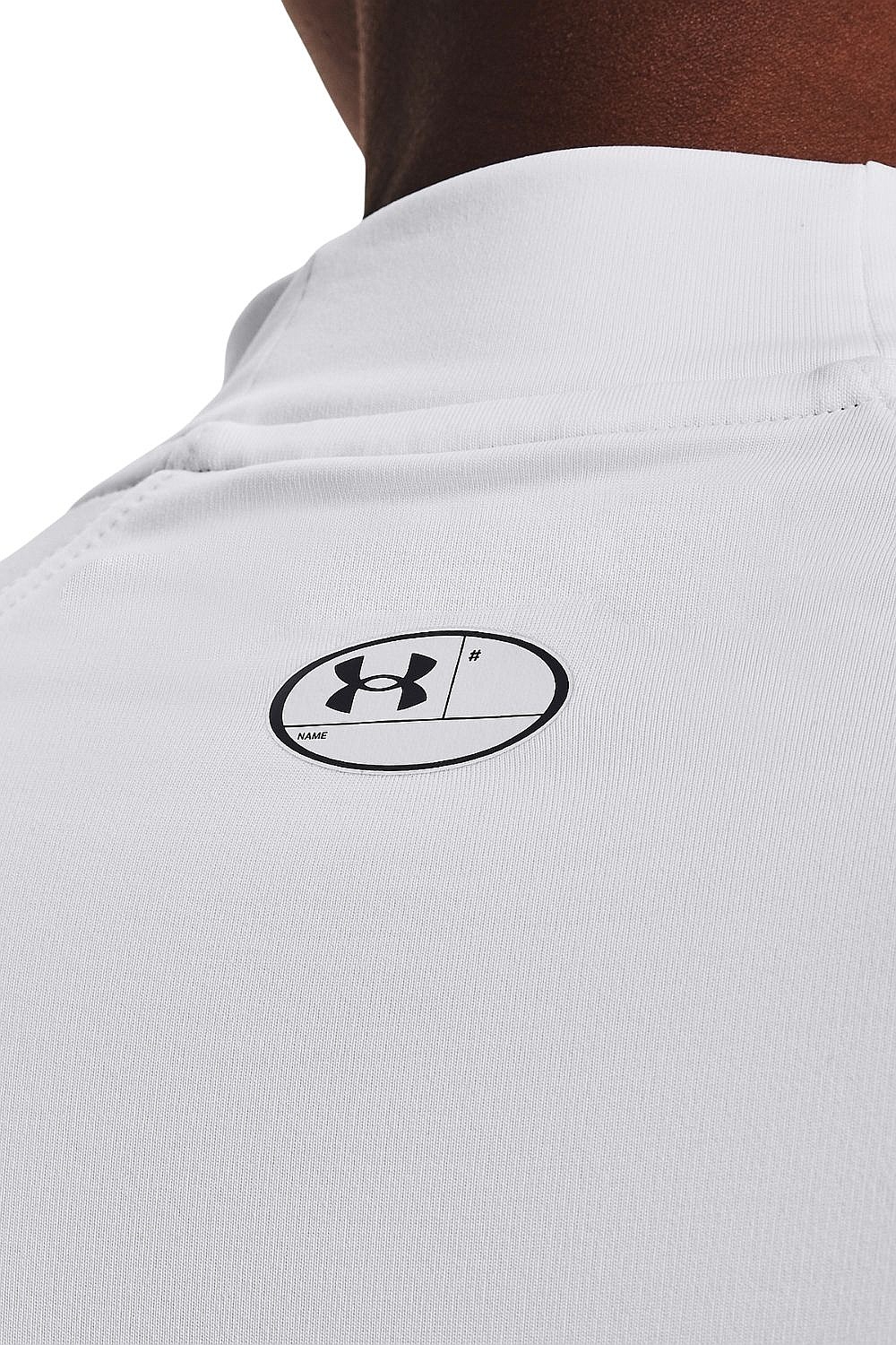 tričko Under Armour ColdGear Authentics Mock Neck LS - White