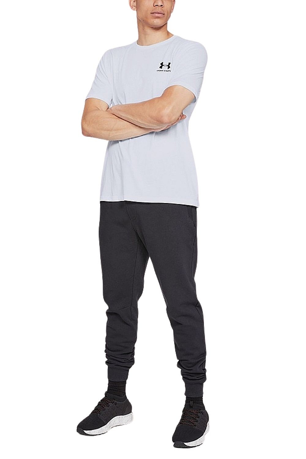 T-Shirt Under Armour Sportstyle Left Chest - White/Black - men´s