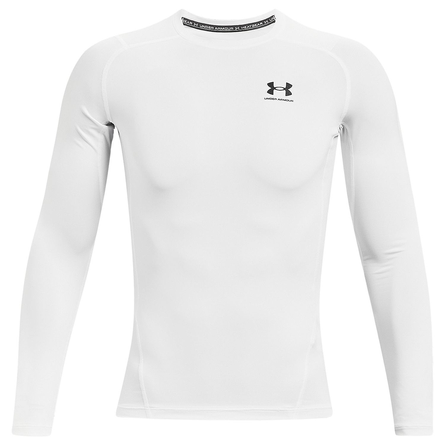 рубашка Under Armour HeatGear Armour Compression LS - White/Black - men´s