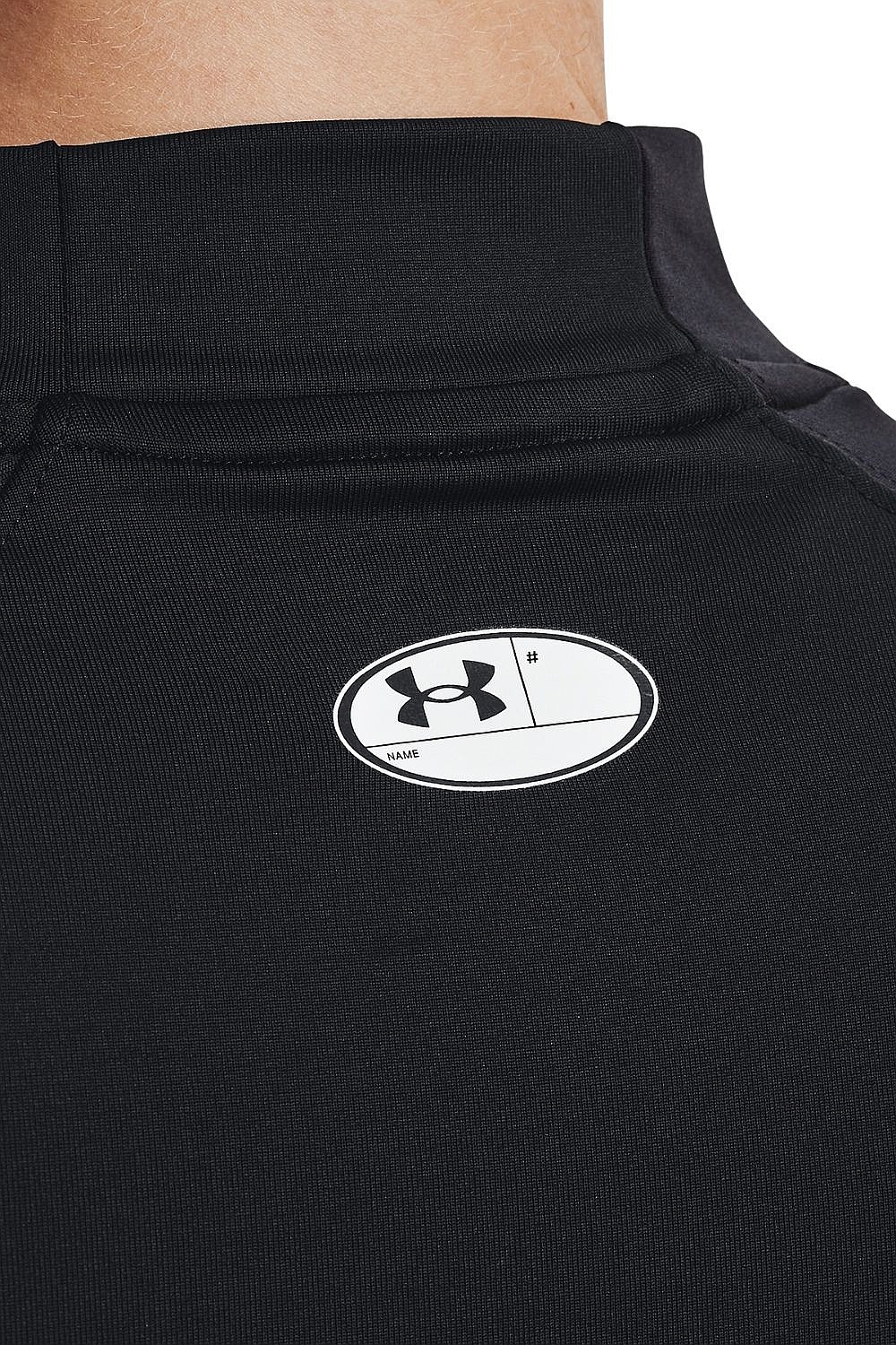 tričko Under Armour ColdGear Authentics Mock Neck LS - Black
