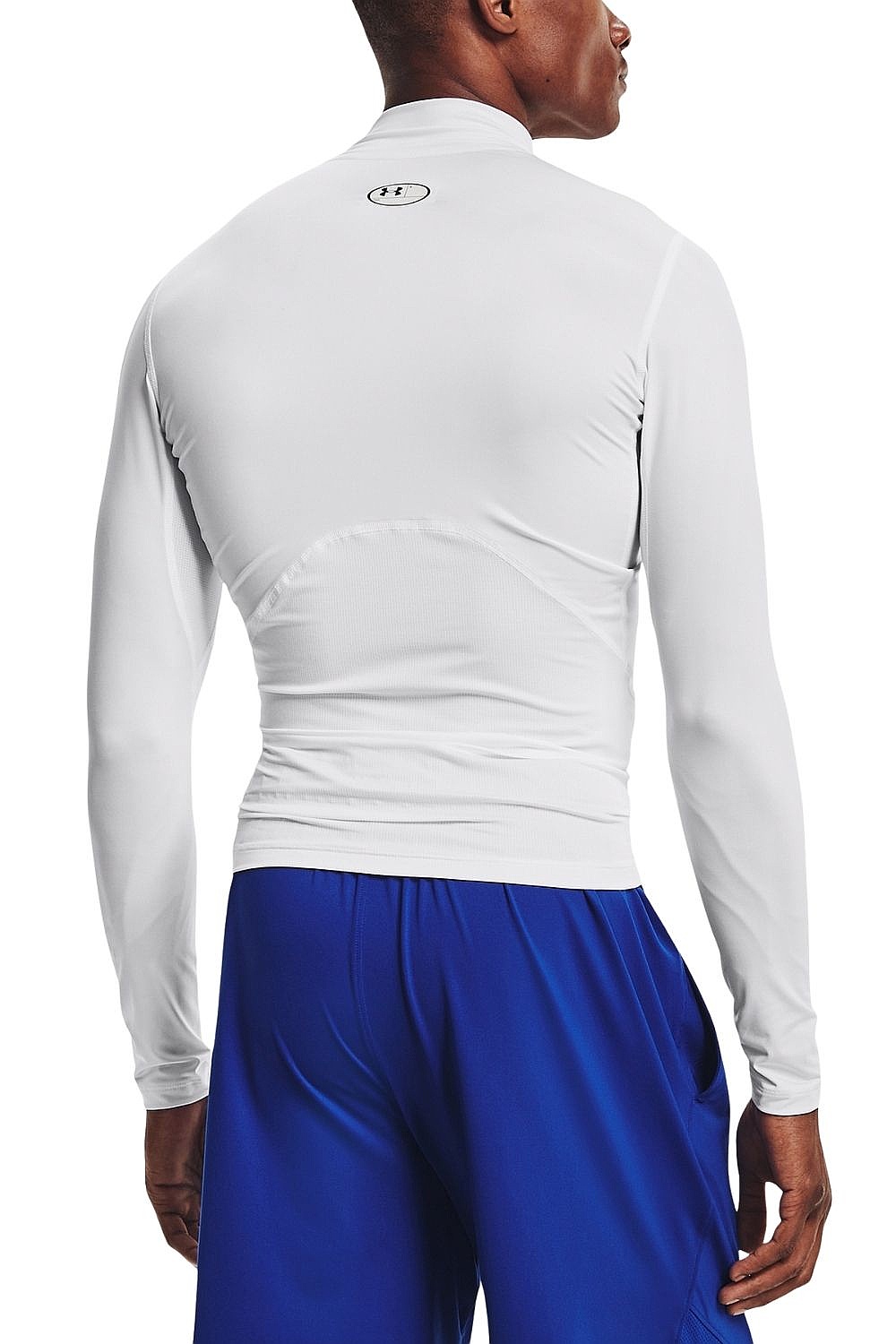 tričko Under Armour HeatGear Armour Compression Mock  LS - White