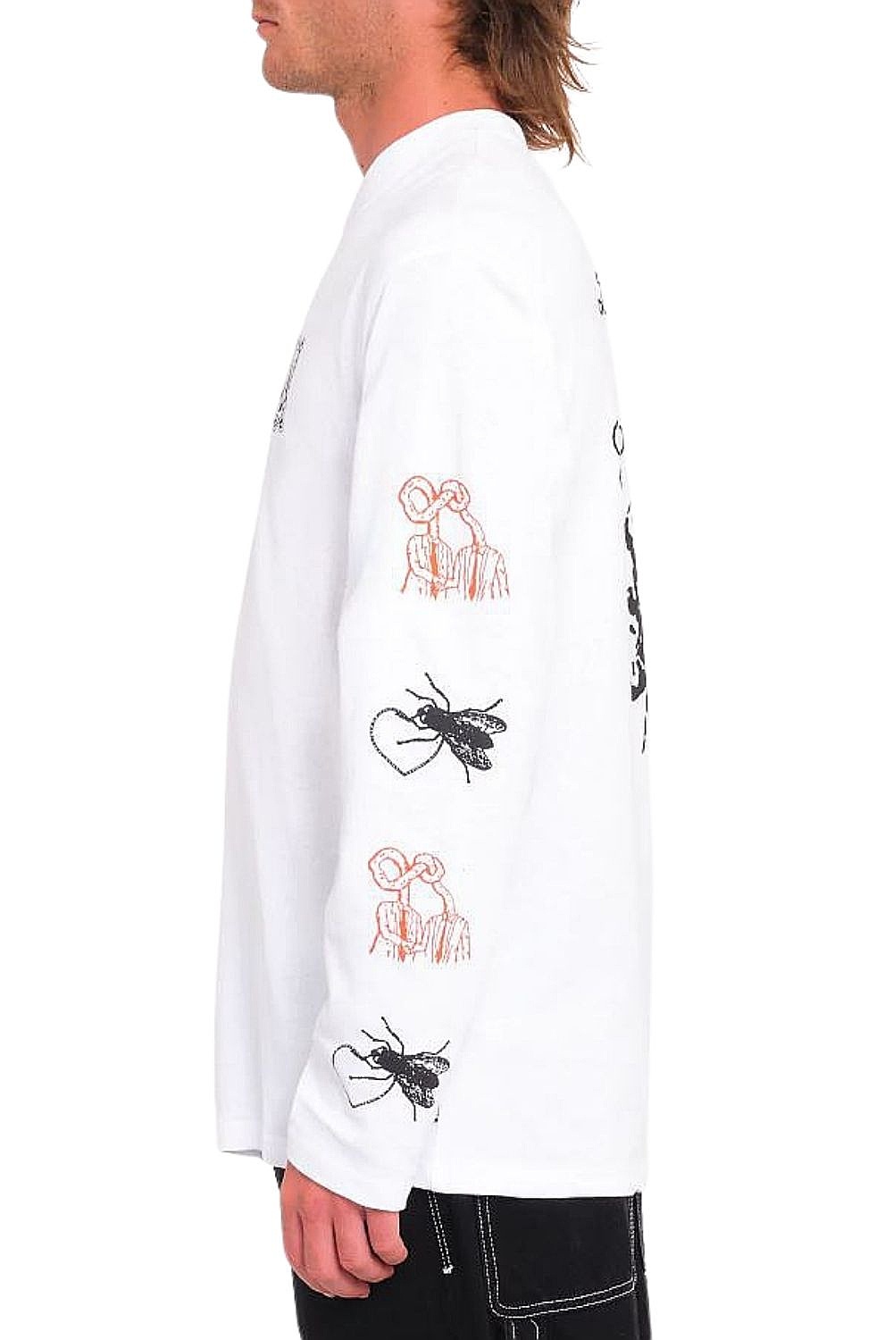 T-Shirt Volcom Fa Keutchi 3 LS - White - men´s