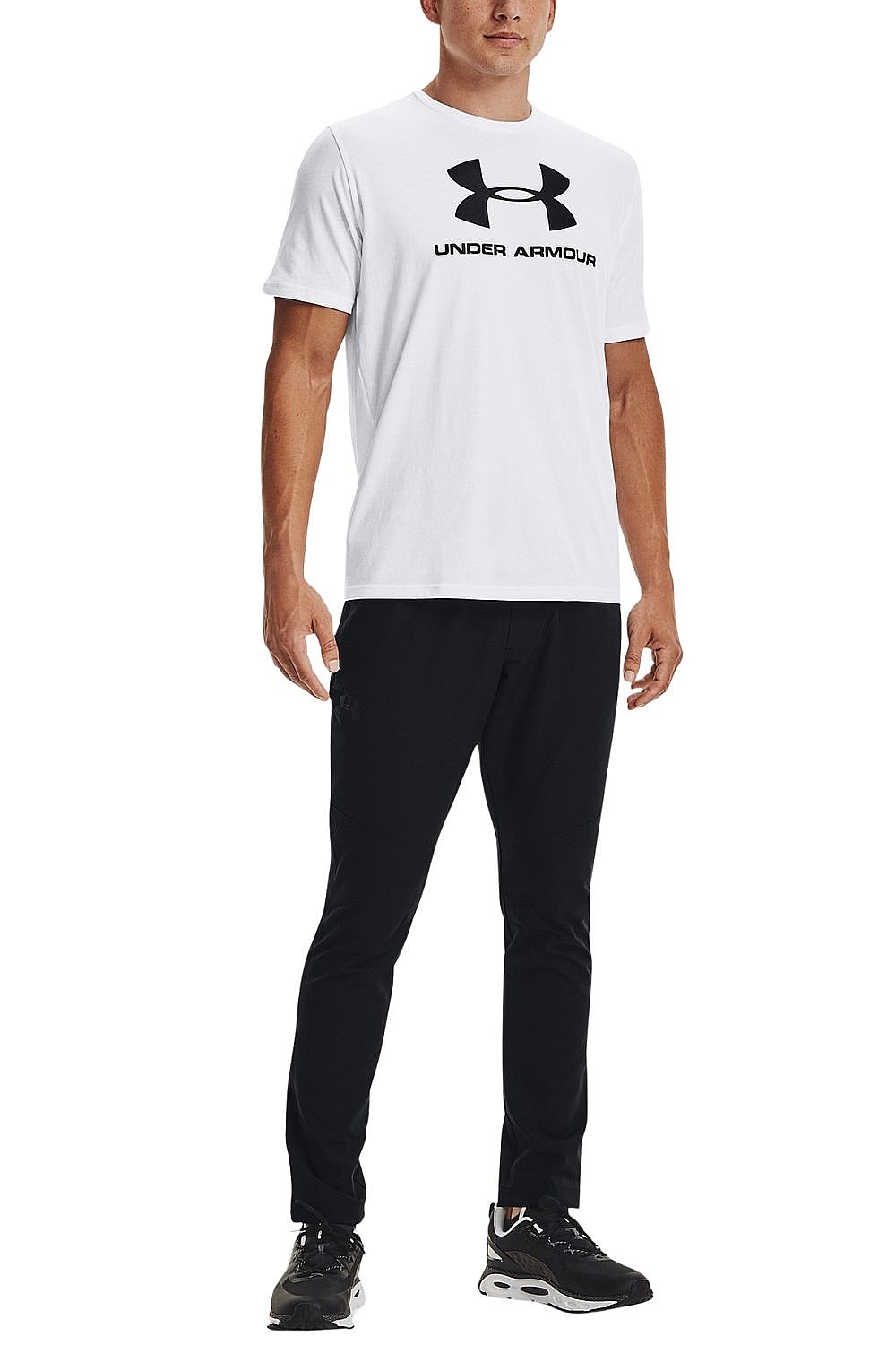 рубашка Under Armour Sportstyle Logo - White/Black - men´s