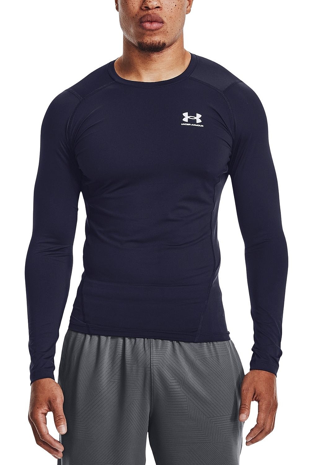 T-Shirt Under Armour HeatGear Armour Compression LS - Midnight Navy - men´s