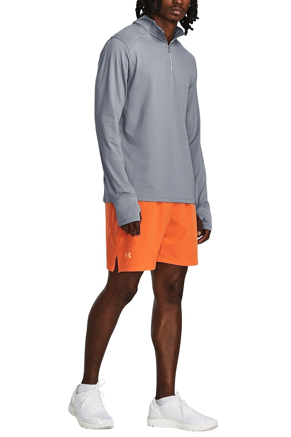 T-Shirt Under Armour Qualifier Run LS - Steel/Reflective - men´s