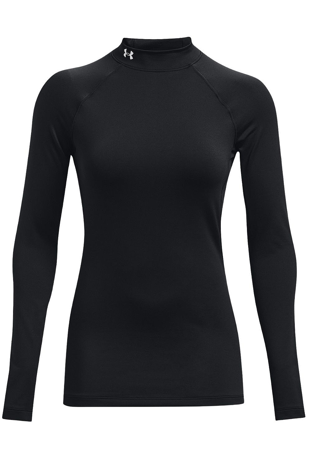 tričko Under Armour ColdGear Authentics Mock Neck LS - Black
