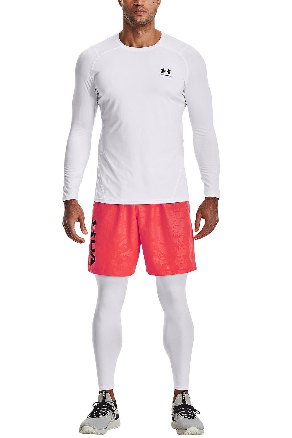 рубашка Under Armour HeatGear Armour Fitted LS - White - men´s