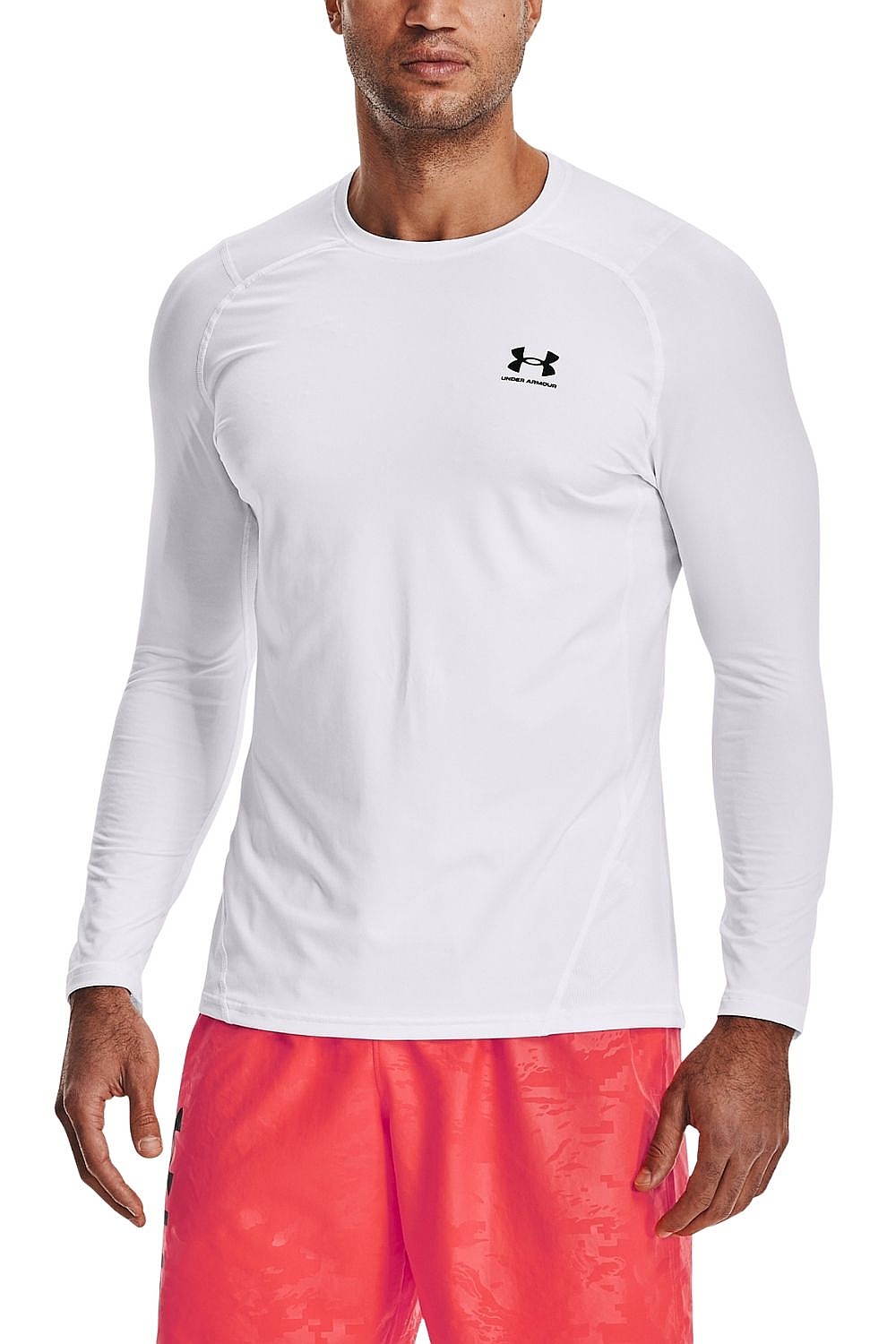 рубашка Under Armour HeatGear Armour Fitted LS - White - men´s