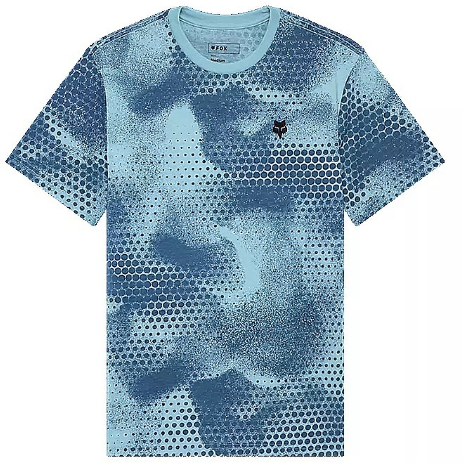 T-shirt Fox Aop Tech - Vintage Wash Blue