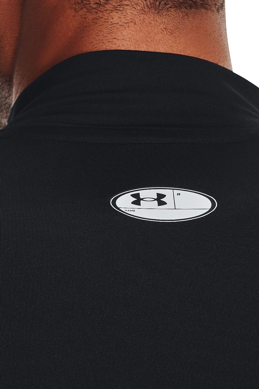 tričko Under Armour HeatGear Armour Compression Mock  LS - Black