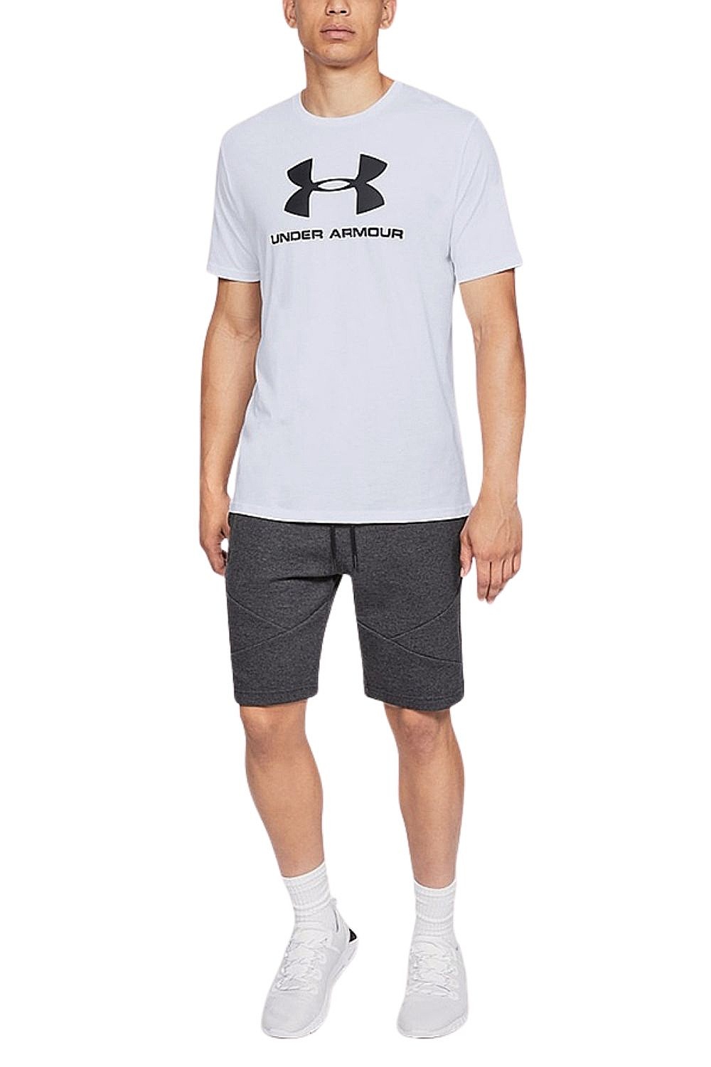 рубашка Under Armour Sportstyle Logo - White/Black - men´s
