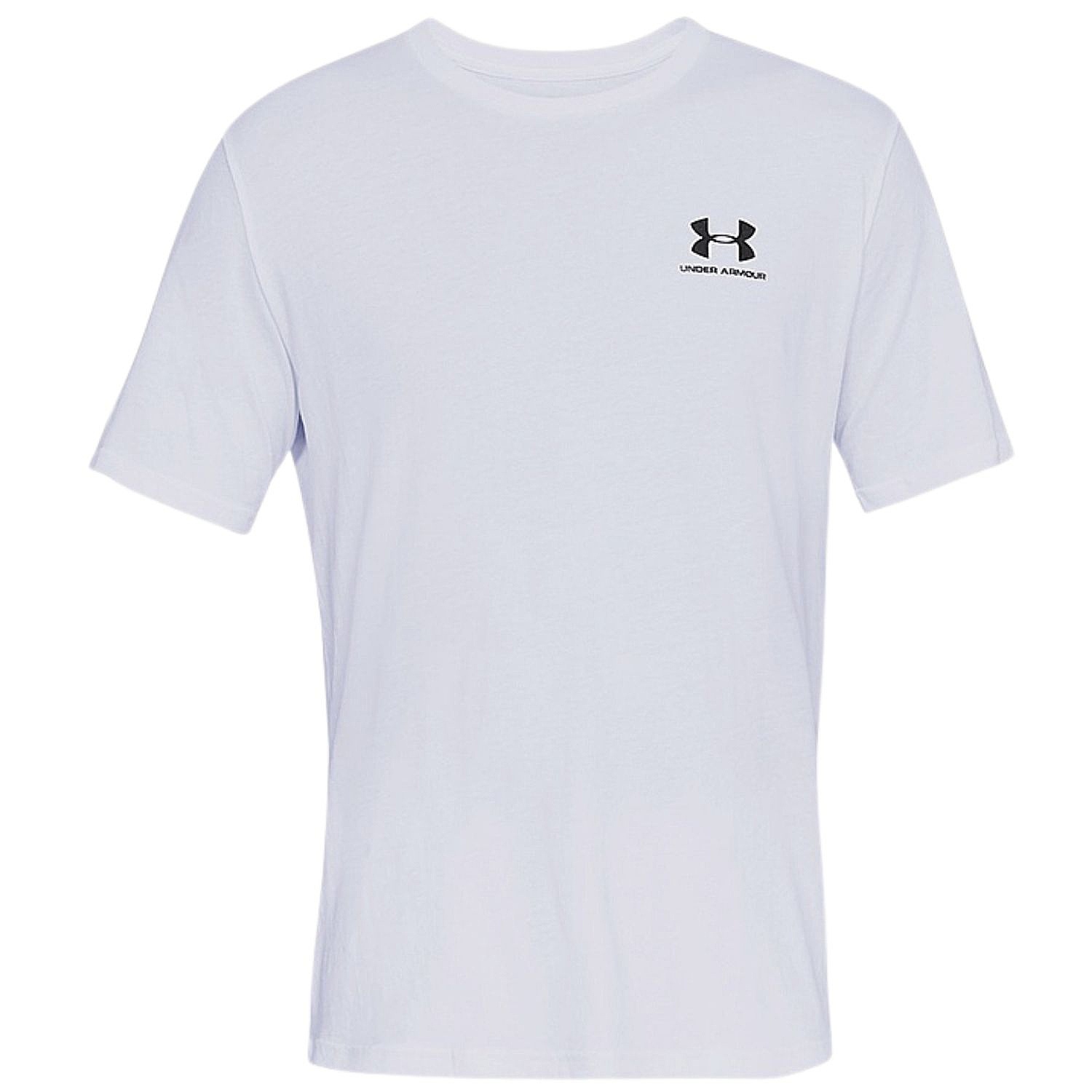 T-Shirt Under Armour Sportstyle Left Chest - White/Black - men´s