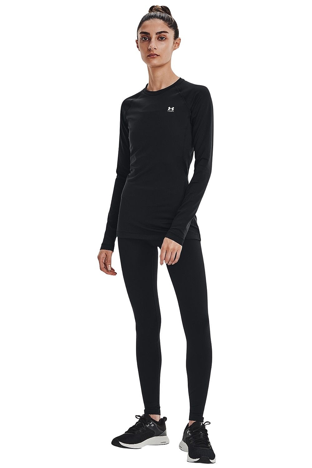 tričko Under Armour Authentics Crew LS - Black