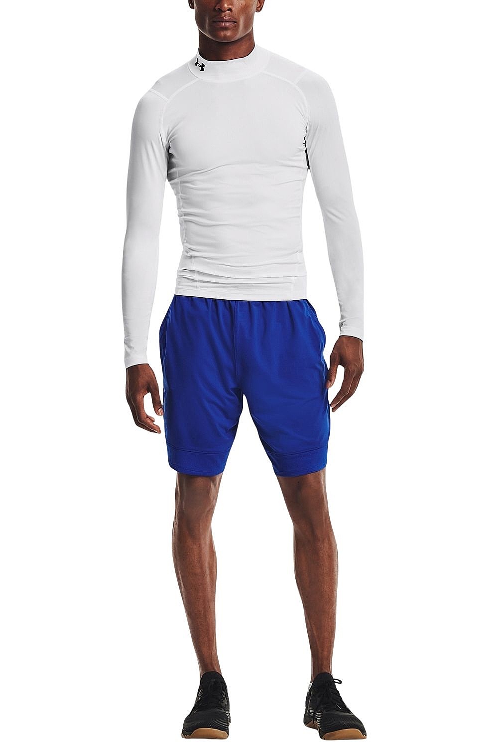 tričko Under Armour HeatGear Armour Compression Mock  LS - White