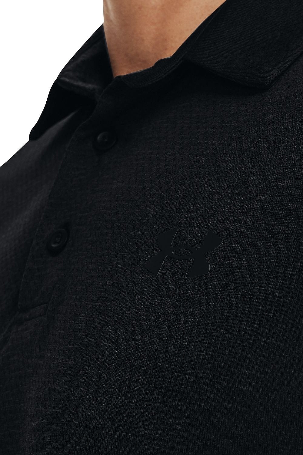 рубашка Under Armour Vanish Seamless Polo - Black - men´s