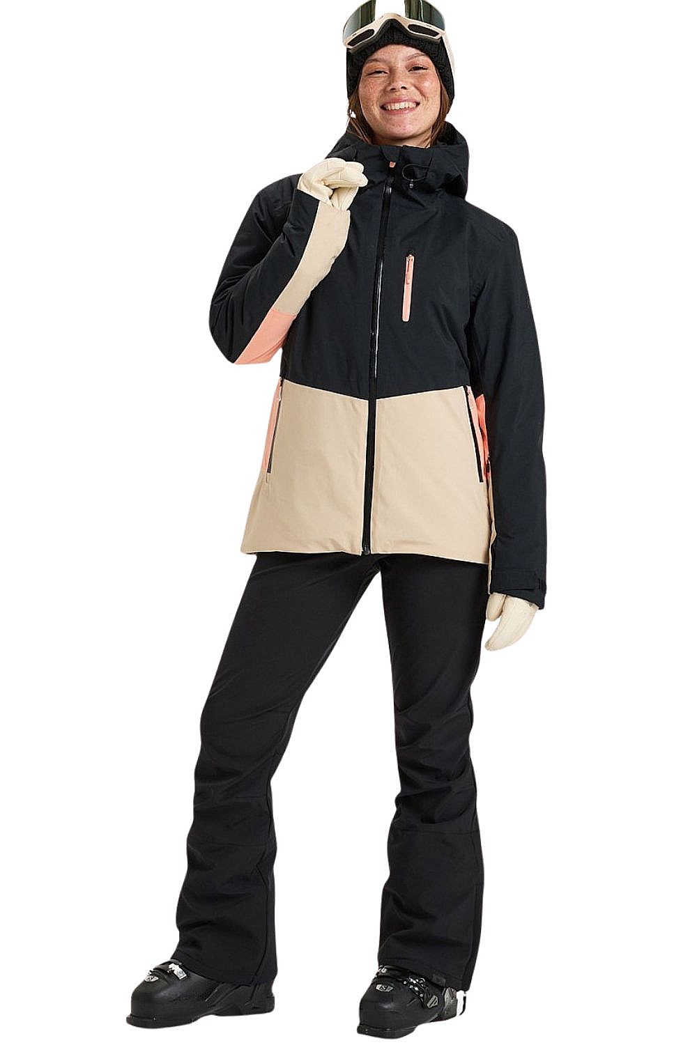 jacket Roxy Peakside - KVJ0/True Black - women´s