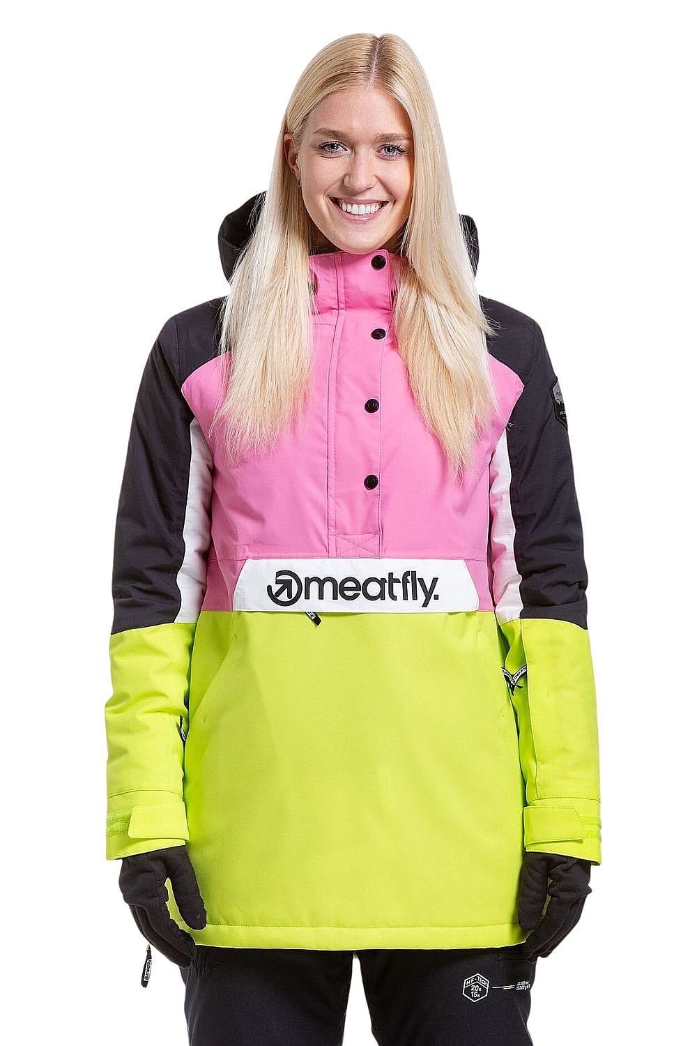 kurtka Meatfly Aiko - Acid Lime/Hot Pink