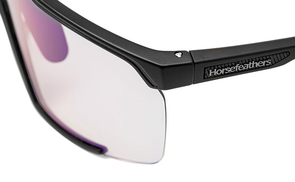 okulary Horsefeathers Proton Photochromic - Matt Black/Mirror Green - men´s