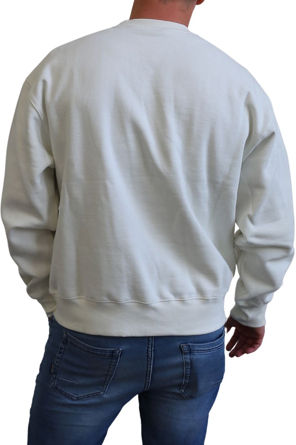 bluza Vans Knu Patch Crew - Marshmallow - men´s