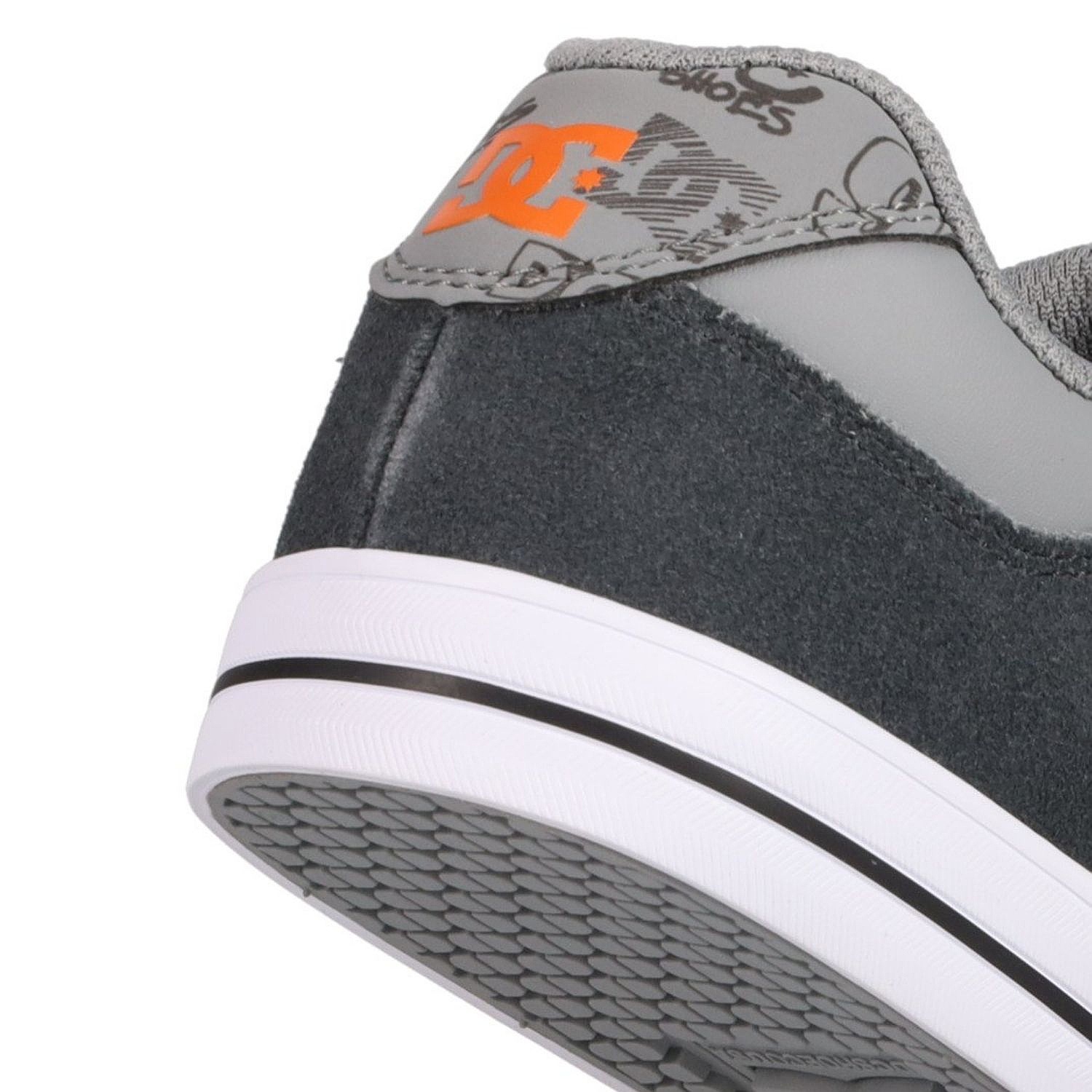 chaussures DC Pure Elastic - 065/Dark Grey/Grey/Orange - unisex junior