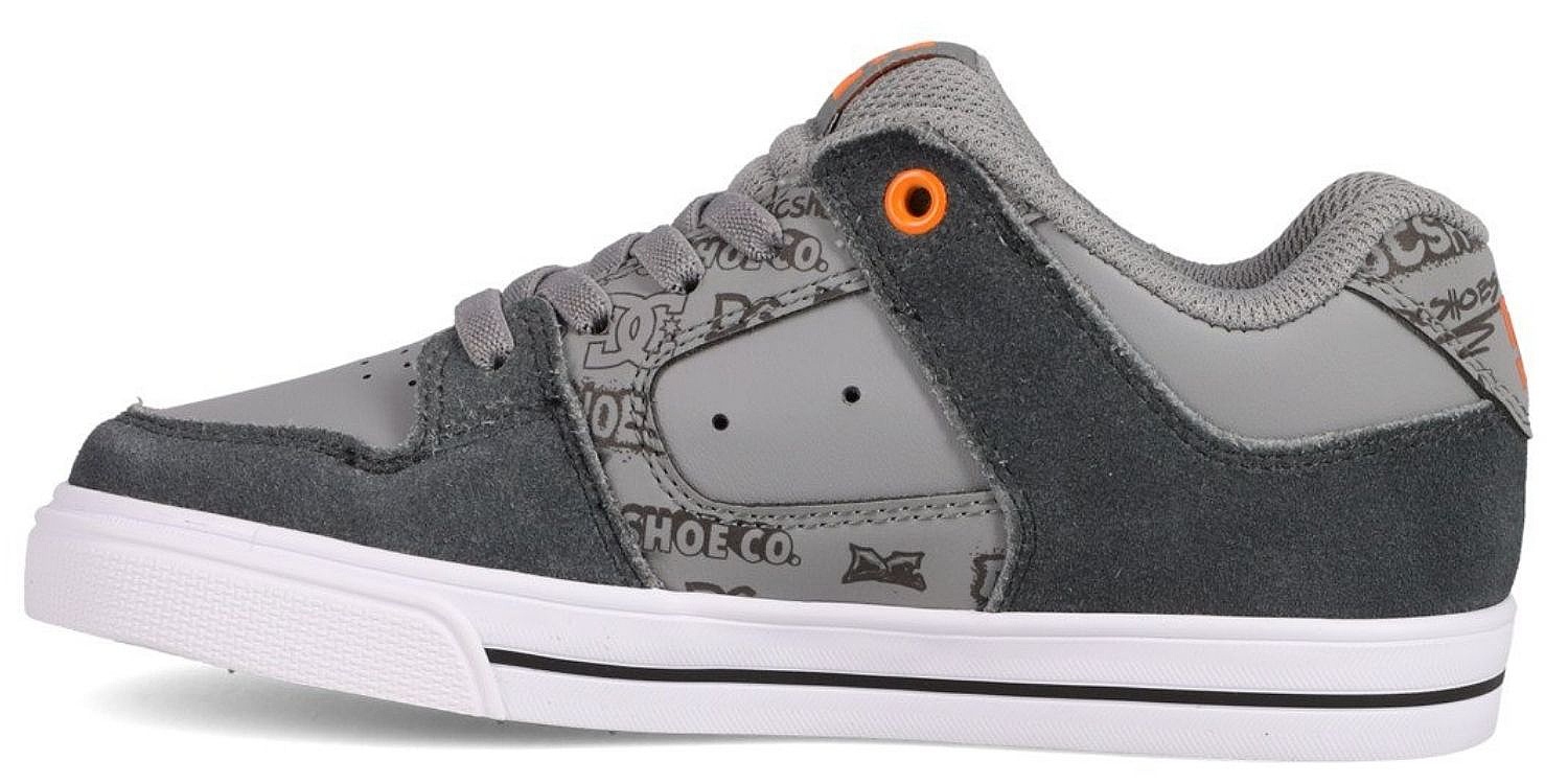 chaussures DC Pure Elastic - 065/Dark Grey/Grey/Orange - unisex junior