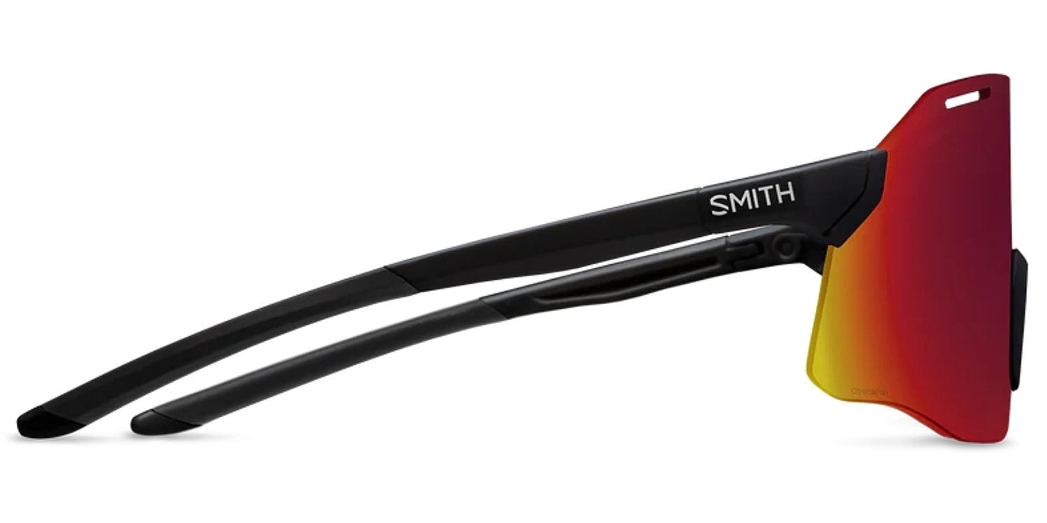 des lunettes Smith Vert - Black/ChromaPop Red Mirror