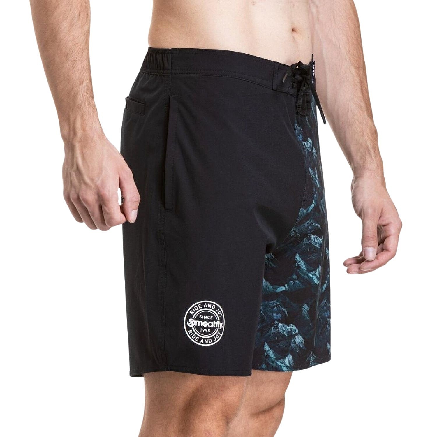 Short de bain Meatfly Ernie 19 - Green Mountains/Quiet Gray - men´s