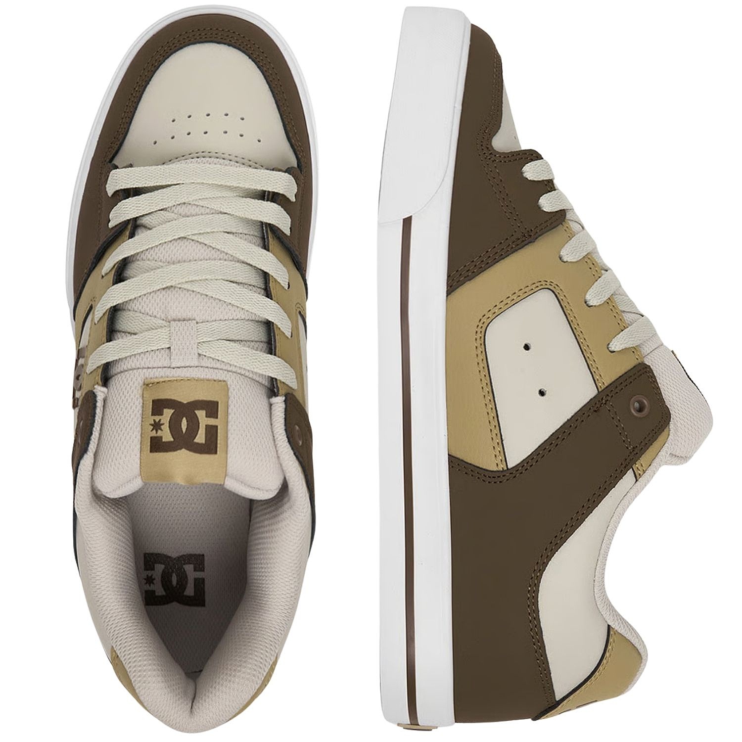 chaussures DC Pure - 210/Brown/Tan/Off White - men´s
