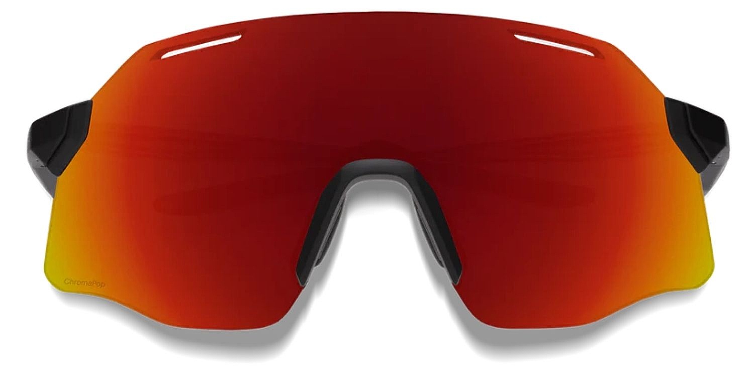 des lunettes Smith Vert - Black/ChromaPop Red Mirror