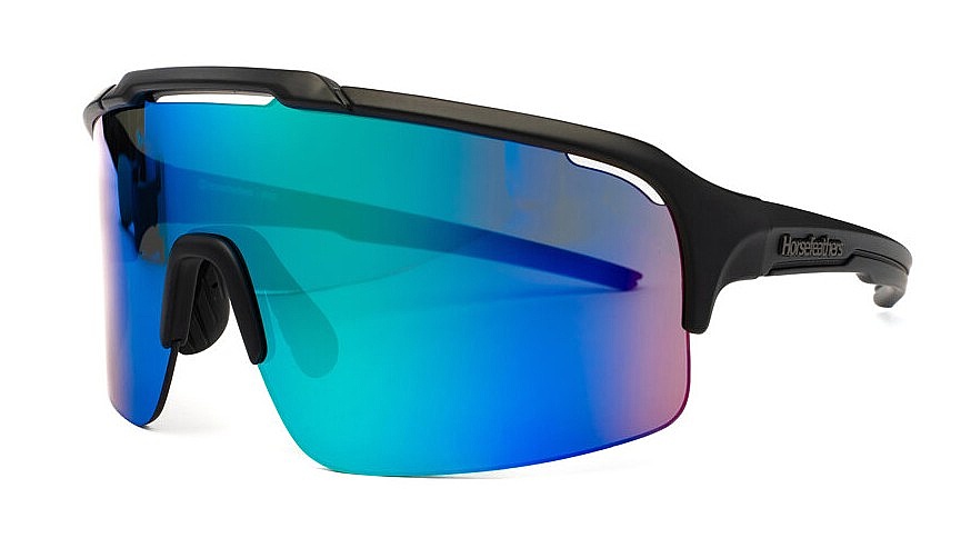 des lunettes Horsefeathers Recoil - Matt Black/Mirror Green